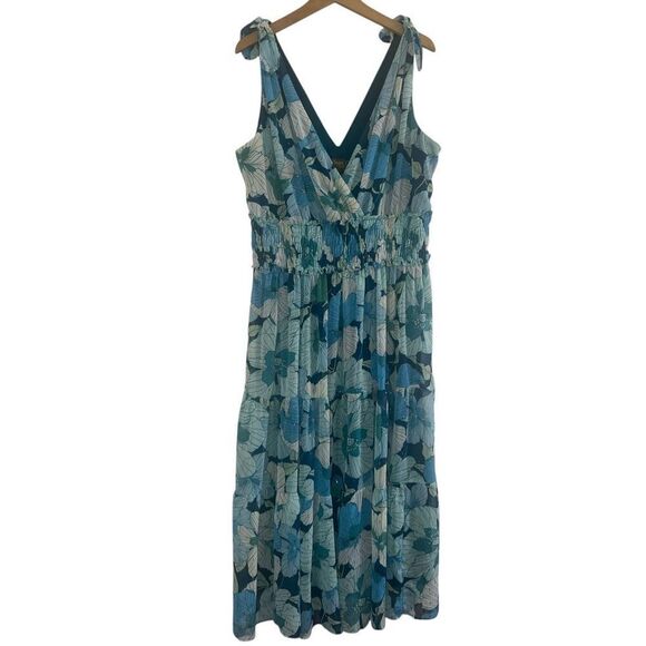 ✨Taylor Women's Smocked-Waist Maxi Sz 16W Dress✨ - Picture 10 of 15